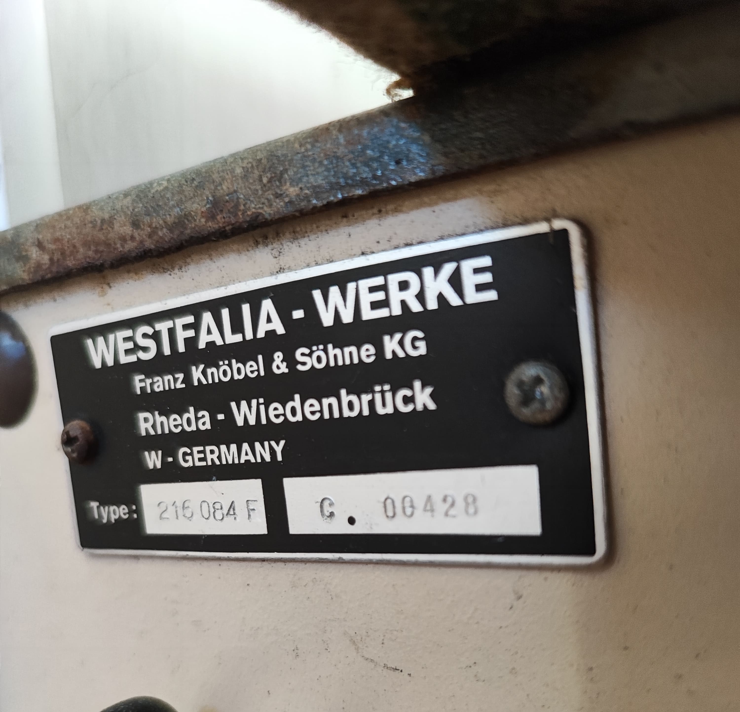 Plaque westfalia