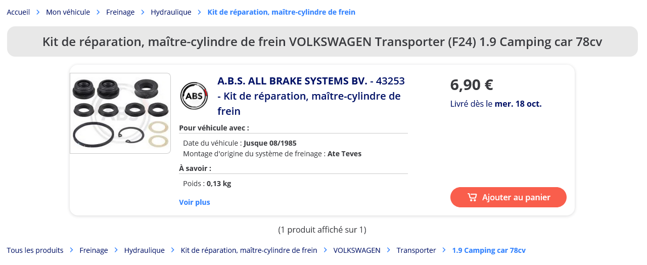 Screenshot 2023-10-14 at 23-59-13 Kit de réparation maître-cylindre de frein VOLKSWAGEN Transporter (F24) 1.9 Camping car 78cv au meilleur prix - Oscaro.png